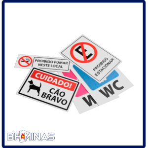 Placas Diversas de Sinalização